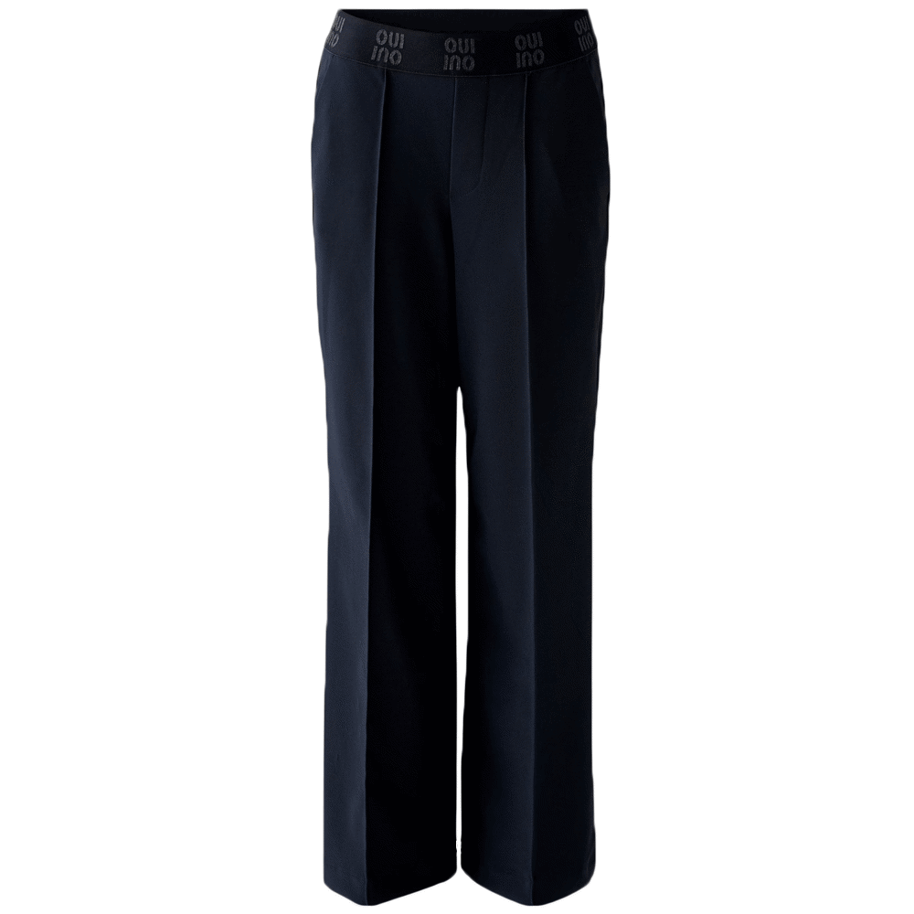 Oui Dark Blue Trouser